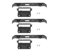 ZIXINNKC 3 Set RC Front Bumper Aluminum Alloy High Strength Abrasion Resistant Exquisite Light Weight Remote Control Car Bumper (Nera)