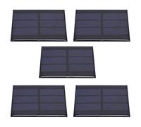 ZIXINNKC 5 pezzi Mini pannello solare modulo casa fai da te progetti giocattoli ricarica batteria 0,65 W DC 1,5 V