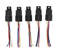 ZIXINNKC 5 pezzi relè automobilistico 5 pin rame ABS guscio stabile connessione ordinata relè per auto 12V 40A