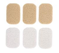 ZIXINNKC 6 Pezzi Cuscinetto per Sapone Antiscivolo in PVC Ecologico Drenante per Sapone per Cucina e Bagno