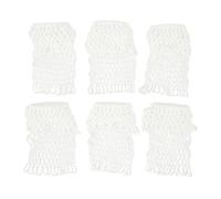 ZIXINNKC 6 Pezzi Tasca a Rete per Tavolo da Biliardo Tasche per Biliardo in Cotone Resistente Bianco per Accessori per Tavolo da Biliardo