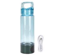 ZIXINNKC Bottiglia d'acqua per idrogeno Generatore di acqua ricca di idrogeno portatile a prova di perdite da 400 ml per sport all'aria aperta (Verde+Blu)