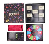 ZIXINNKC Card Board Game Interactive Family Strategy Creativity Board Game with Turntable for Party