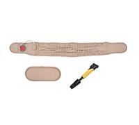 ZIXINNKC Cintura di Supporto Lombare 2 in 1 Trattamento Fisico Gonfiato TPU PU Materiale in Tessuto a Maglia per Alleviare Il Dolore Strumento di Trazione Cachi