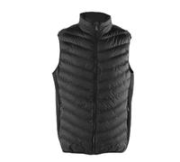 ZIXINNKC Gilet riscaldante nero da uomo alimentato tramite USB, in cotone, per mantenere il calore, senza maniche, intelligente (6XL)