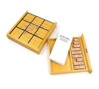 ZIXINNKC Gioco da tavolo Sudoku in legno con cassetto Sudoku in legno Puzzle Game Set Matematica Rompicapo Giocattoli da tavolo