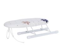 ZIXINNKC Mini asse da stiro pieghevole polsini maniche colletti asse da stiro per uso domestico in viaggio (grappoli stretti di fiori)