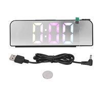 ZIXINNKC Orologio a Proiezione LED Schermo Grande Sveglia con Carattere Grande Display 12H 24H Impostazione di Luminosità a 3 Livelli per Ufficio Camera da Letto