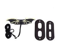 ZIXINNKC Pelle artificiale nera Pet Rettile Lucertola Geco Regolabile per il trasporto all'aperto Imbracatura da passeggio Tirando la corda al guinzaglio