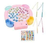 ZIXINNKC Piastra da pesca rotante elettrica per bambini Percezione del colore migliorata Giocattoli da pesca per bambini per 3+