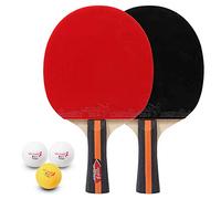ZIXINNKC Set da 2 Giocatori da Pong 2 Racchette da Pong e 3 Palline da Pong con Borsa di Copertura
