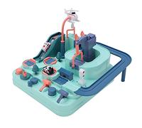 ZIXINNKC Set di Auto da Pista da Corsa Kit di Pista per Auto Giocattolo di Montaggio Fai da Te Giocattoli per Bambini in Età Prescolare per Inoor Gioca alla Scuola Materna 3+