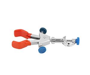 ZIXINNKC Strumento da laboratorio Doppio regolatore Morsetto per matraccio chimico Supporto per condensatore per storta in acciaio (l)