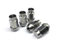Zixinz-Viti a brugola 1 pz GR5 M12X1,25/1,5X40mm Cono Tapper Dado Antifurto Ruota in Titanio estremità Chiusa Auto da Corsa Blu Bruciato, Resistenza alla corrosione(Ti Color,M14x1.5x35 mm)