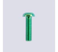 Zixinz-Viti a brugola Bullone a testa torx T20 a fungo in lega di titanio GR5 TC4 M4 X 6 8 10 12 16 18 20 25 mm, for bici da strada, Resistenza alla corrosione(Green,M4x8mm)