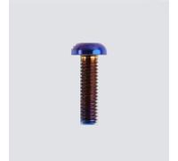 Zixinz-Viti a brugola Bullone a testa torx T20 a fungo in lega di titanio GR5 TC4 M4 X 6 8 10 12 16 18 20 25 mm, for bici da strada, Resistenza alla corrosione(Blue,M4x10mm)