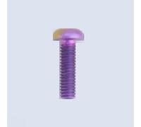 Zixinz-Viti a brugola Bullone a testa torx T20 a fungo in lega di titanio GR5 TC4 M4 X 6 8 10 12 16 18 20 25 mm, for bici da strada, Resistenza alla corrosione(Candy,M4x25mm)