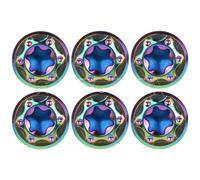 Zixinz-Viti a brugola Bullone in titanio M6x10/15/20/25/30/35/40/45/50/55mm Viti a testa bombata for parti di motociclette, Resistenza alla corrosione(Burn blue,10mm)