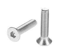 Zixinz-Viti a brugola M3 304 Viti in acciaio inossidabile in acciaio inossidabile Vite contropiede esagonali vite a testa a testa piatta m3*5 mm/6 mm/8 mm/10 mm/12 mm/14 mm/16 mm/20 mm, 100pcs, Resist