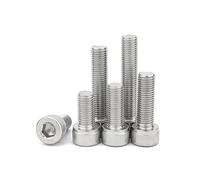 Zixinz-Viti a brugola M6X0.75 M8X1 M10X1/1.25 M12X1.25/1.5 Pitch 0.75/1/1,25/1.5 mm 304 Fila in acciaio inossidabile Fila esagono esagono esagonale Bullone a vite esagonale, vite esagono esagonale, bu