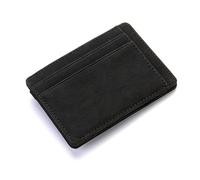 Ziyan Magic Wallet Slim Portafoglio con Scomparto Portamonete, Nero, 10,5 x 7,5 x 0,7 cm, Casual