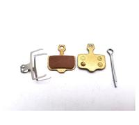 ziyany Pastiglie Freno in Metallo compatibili con Le pastiglie Freno for Scooter Elettrico KUGOO Kirin KuKirin G2 Master, Parti di Ricambio Semi-Metalliche(Gold 1 Pair)