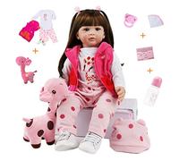 ZIYIUI 18 Pollici 47cm Reborn Bambola Femmina Silicone Morbido Vinile Magnetica Bocca Giocattolo Ragazza Fatto a Mano Bella Bocca Regali di Natale Reborn Dolls
