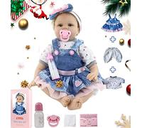 ZIYIUI 22 Pollici 55 Centimetri Bambole Reborn in Silicone Morbido Realistica Bambola Che Sembra Bimba Vera Sveglia della Ragazza del Ragazzo Bambini Giocattolo Bambole Reborn Maschio 3 Anni in su