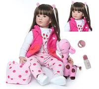 ZIYIUI 24 Pollici 60 cm Bambole Reborn Femmina Silicone Morbido Vita Reale Realistico Fatto a Mano Bambole Reborn Originali Giocattoli Per Ragazzi e Ragazze Regali di Festa Magnetici Reborn Doll