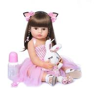 ZIYIUI Bambola Reborn 22 Pollici 55 Cm Realistico Ragazza Corpo Corpo Corpo Del Silicone Vinile Fatto A Mano Bebe Reborn Neonato Reborn Baby Dolls Ragazzo Ragazza Giocattoli