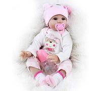 ZIYIUI Bambole Reborn Femmina 55 CM 22 Pollici Realistico in Silicone Morbido Vinilico Reborn Doll Fatto a Mano Giocattolo Ragazza Bella Regali di Festa
