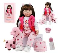 ZIYIUI Bambole Reborn Femmina 60cm 24 Pollici in Silicone Morbido Vinile Reborn Neonatale Simulazione Bello Bambole Reborn Originali Vita Reale Toddler Regali Natale Reborn Baby