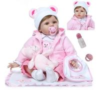 ZIYIUI Bambole Reborn Femmine Simulazione Silicone Vinile Morbido 22 Pollici 55 Centimetri Realistico Bambole Reborn che Sembrano Vere Bambolotto Neonato