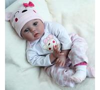 ZIYIUI Bambole Reborn Originale Femmina 22 Pollici 55 cm Realistico Bambole Reborn Toddler Morbido Silicone Vinilico Reborn Dolls Ragazzo Ragazza Giocattoli