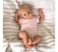 ZIYIUI Realistica Bambole Reborn Bambino Bambola di Silicone Reborn Baby Dolls Occhi Blu Ragazza Bambini Giocattoli Regalo Impostato 18 Pollice Neonato