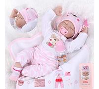 ZIYIUI Simulazione Bambole Reborn 22 Pollici 55 cm Bambola Reborn Femmine Realistico Vinile Silicone Morbido Bambino Bambole Reborn Babies Regalo di Compleanno Regalo di Natale Giocattoli