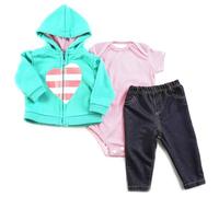 ZIYIUI Vestiti per Bambole per New Born Baby Doll, Cotone con Cappello per 18 "-22" Carino Vestiti Bambolotti (45-55 cm) (Verde)