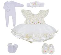 ZIYIUI Vestiti per Bambole Reborn 22 Pollici Accessori Outfit 5 Pezzi Set per Bambole da 20-22 Pollici Neonate Bambole Tuta Outfit, Baby Doll Accessori per Abbigliamento Casual