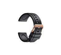 ZIYIWANG Cinturino in gomma a sgancio rapido da 19 mm a 24, resistente all'acqua e al sudore, morbido delicato sulla pelle, design retrò semplice(Black RG,22mm)