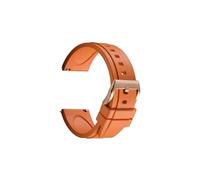 ZIYIWANG Cinturino in gomma a sgancio rapido da 19 mm a 24, resistente all'acqua e al sudore, morbido delicato sulla pelle, design retrò semplice(Orange RG,21mm)