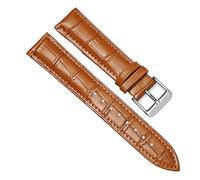 ZIYIWANG Cinturino in pelle compatibile con cinturini for orologi da 12 mm, 14, 16, 18, 20, 22 e 24 di larghezza. Sostituisci il cinturino(Light brown-S,18mm)