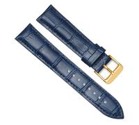 ZIYIWANG Cinturino in pelle compatibile con cinturini for orologi da 12 mm, 14, 16, 18, 20, 22 e 24 di larghezza. Sostituisci il cinturino(Blue-G,16mm)