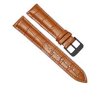 ZIYIWANG Cinturino in pelle compatibile con cinturini for orologi da 12 mm, 14, 16, 18, 20, 22 e 24 di larghezza. Sostituisci il cinturino(Light brown-BK,22mm)
