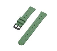 ZIYIWANG Il cinturino for orologio subacqueo in gomma fluorurata è compatibile con il for vintage anse a sgancio rapido da 20 mm a 22(Army Green Black,20mm)