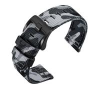 ZIYIWANG Il cinturino impermeabile for orologio con una larghezza delle anse di 18 mm, 20 e 22 è dotato chiusura resistente ed compatibile vari modelli orologi(Camo gray-Black,20mm)