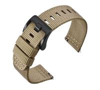 ZIYIWANG Il cinturino impermeabile for orologio con una larghezza delle anse di 18 mm, 20 e 22 è dotato chiusura resistente ed compatibile vari modelli orologi(Light Brown-Black,26mm)