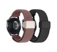 ZIYIWANG Il cinturino in nylon è compatibile con GT5. Il cinturino intrecciato è compatibile con i bracciali GTR4 3 Pro GTS 4 2 e i cinturini for smartwatch da 20 mm e 22 mm.(Purple-Black,22mm)