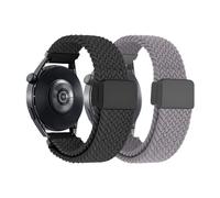 ZIYIWANG Il cinturino in nylon è compatibile con GT5. Il cinturino intrecciato è compatibile con i bracciali GTR4 3 Pro GTS 4 2 e i cinturini for smartwatch da 20 mm e 22 mm.(Black-Grey,22mm)