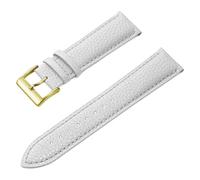 ZIYIWANG Il cinturino in pelle è compatibile sia con uomini che donne e larghezze delle anse vanno da 12 mm a 24(White 3,22mm)