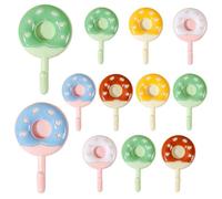 Ziyonix 12 Pezzi Ganci Adesivi Impermeabili Senza Chiodi, Ganci da Parete Rimovibili Autoadesivi ganci Senza Punzonatura per Bagno Cucina Ufficio (Multicolore)